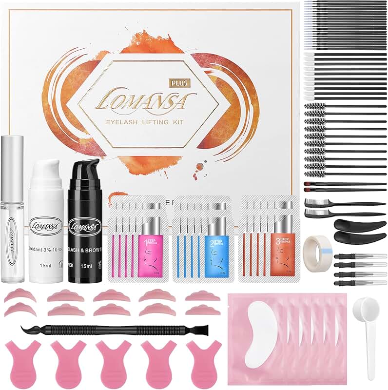 Instant Lash and Brow Lift Kit with Black Color