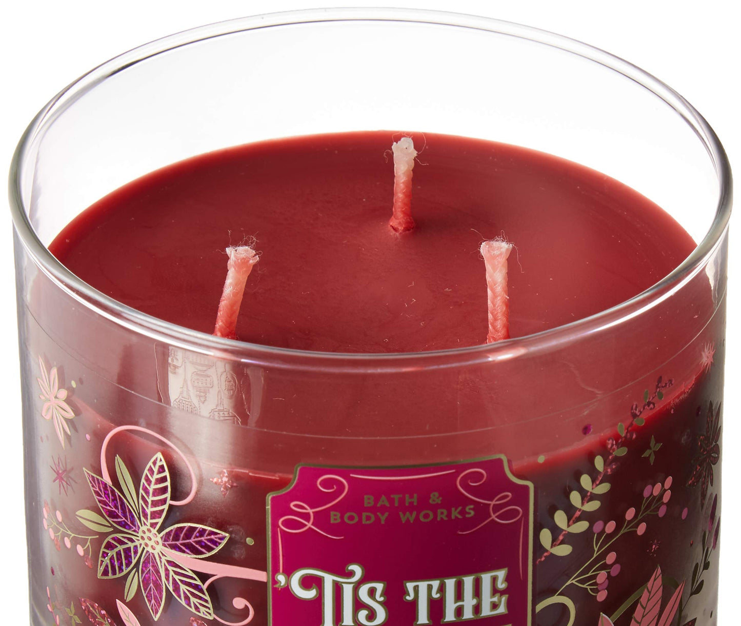 Tis the Season 3 Wick Candle 14.5 Ounce Notes: Rich Red Apple, Cinnamon, Cedarwood