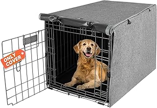 Double Door Dog Crate Cover for 24-48 inch Wire Crates