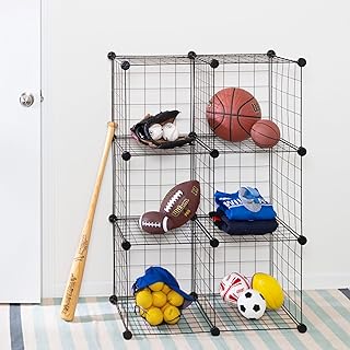 6-Cube Black Storage Set