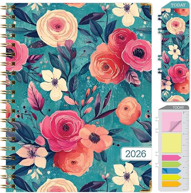 2026 Planner with Pocket Folder and Sticky Notes
