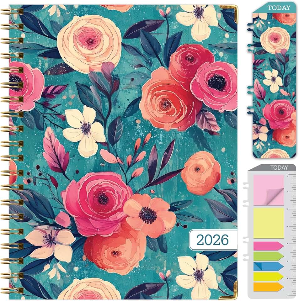 2026 Planner with Pocket Folder and Sticky Notes