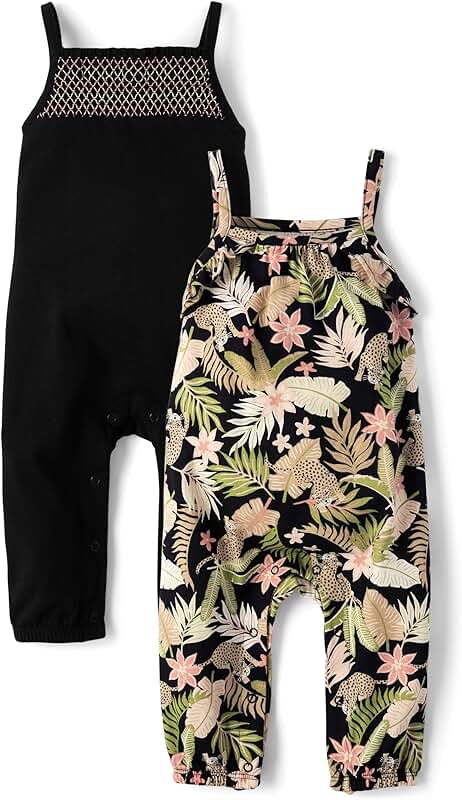 Baby Girls and Newborn Sleeveless Rompers
