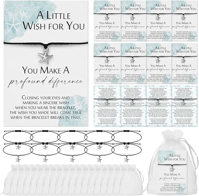 Starfish Story Gifts Set with Notecards, Bracelets, Bags