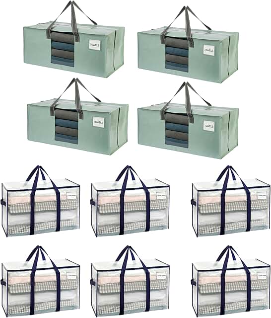 Heavy-Duty Moving Bundle with Clear and Organizer Bags