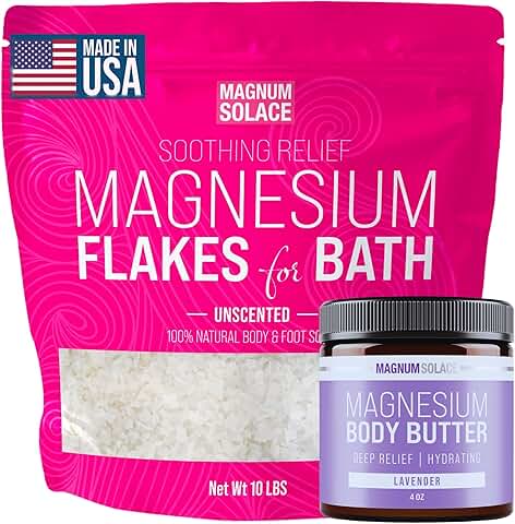 Magnesium Flakes and Body Butter for Night Routine