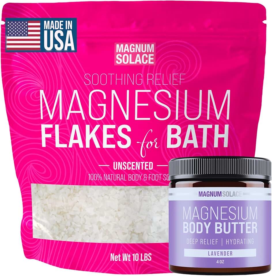 Magnesium Flakes and Body Butter for Night Routine