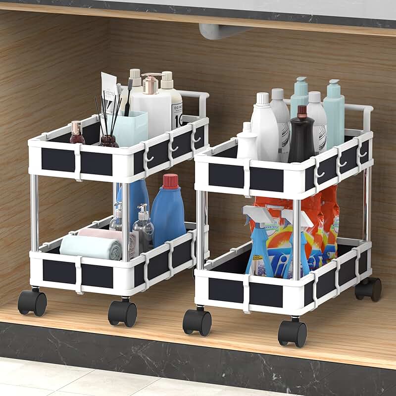 Metal Silverware Caddy with 6 Compartments