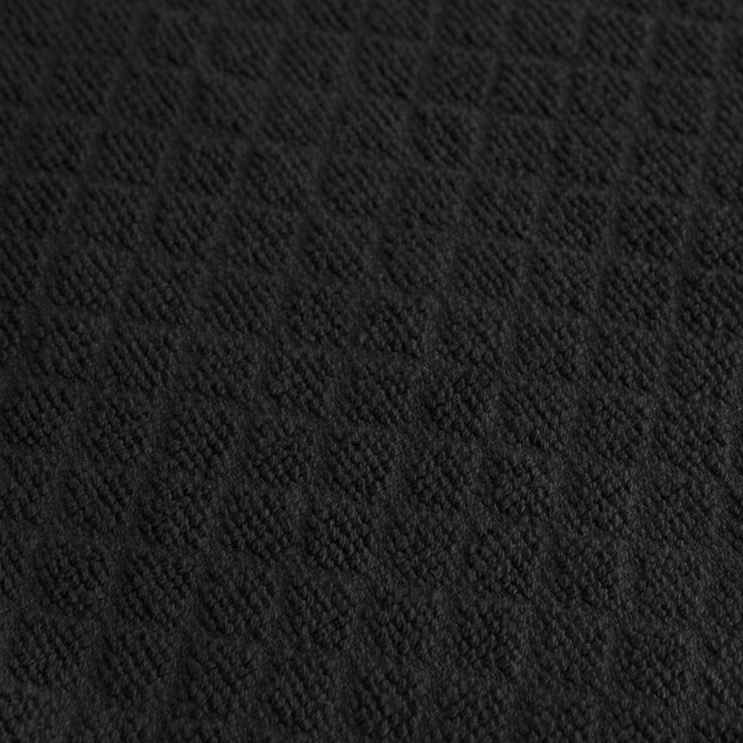 Hook and Hang Towel with Permanent Rubber Hook for Kitchen, Bathroom, Mudroom, Laundry Room, Extra-Large, 18" X 28", Machine Washable, 2 Pack, Black