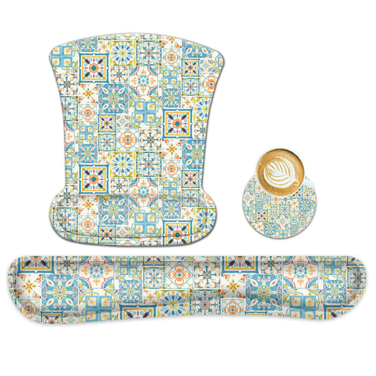 Ergonomic Keyboard and Mouse Wrist Rest Pad Set