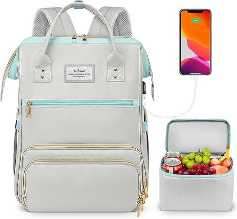 Stylish 15.6 Inch Laptop Backpack with Cooler and USB