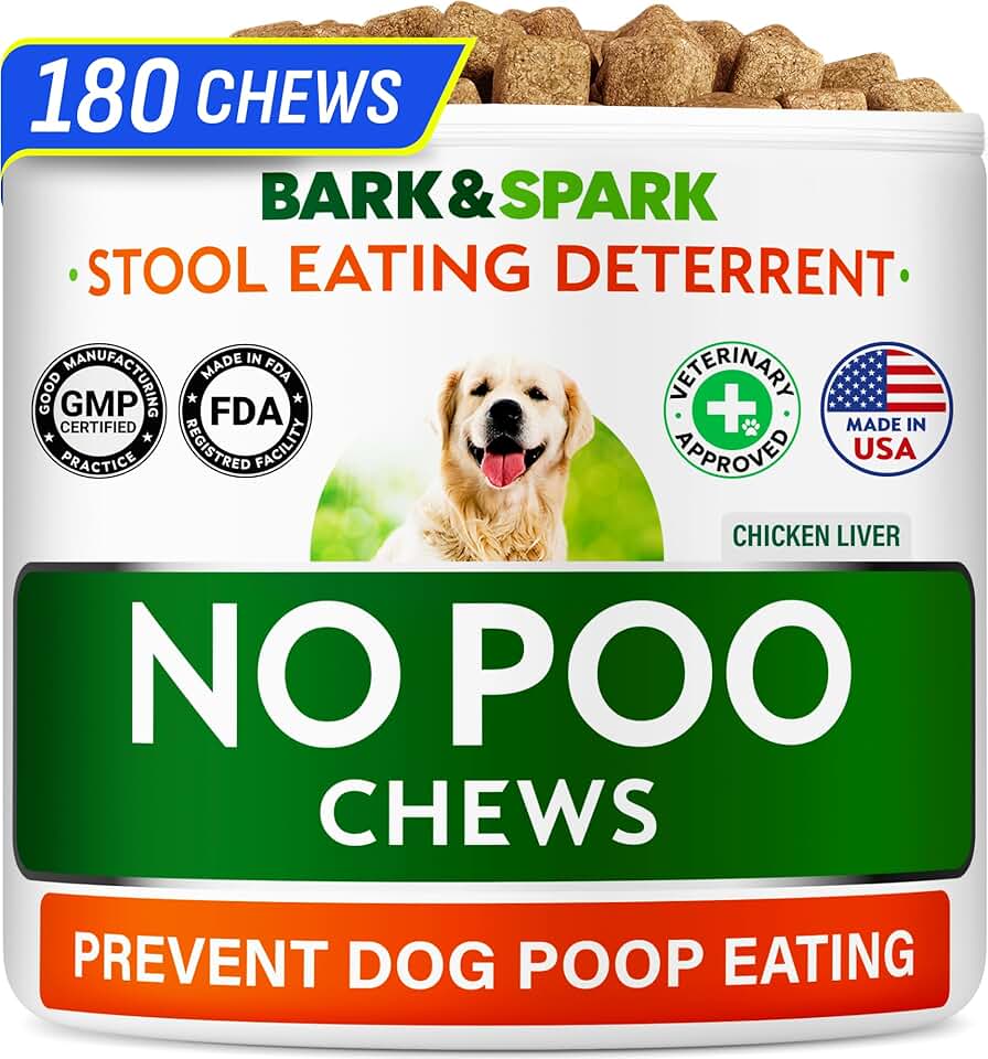 Dog Stool & Coprophagia Deterrent with Probiotics and Enzymes