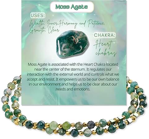 Beaded Chakra Crystal Bracelets for Women