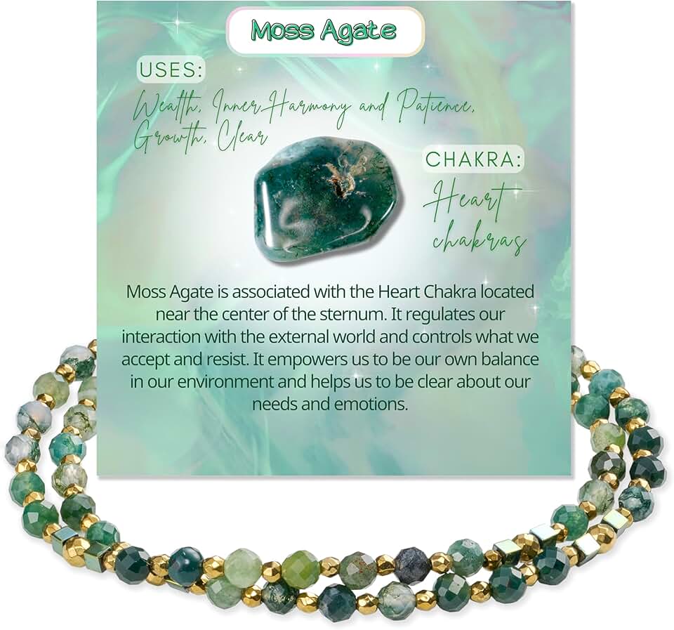 Beaded Chakra Crystal Bracelets for Women