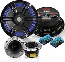 2-Piece 6.5" Car Audio Speaker Kit with Tweeters