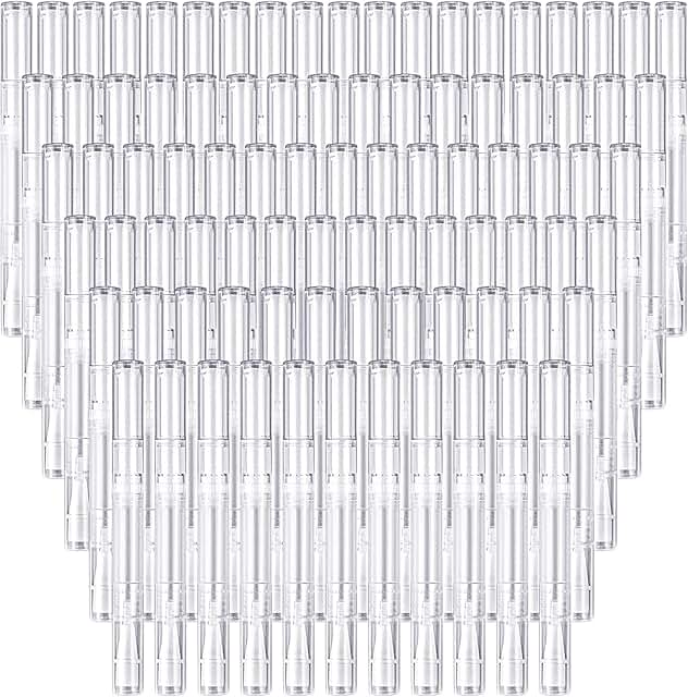 100 Clear 3ml Twist Nail Oil and Lip Gloss Pens
