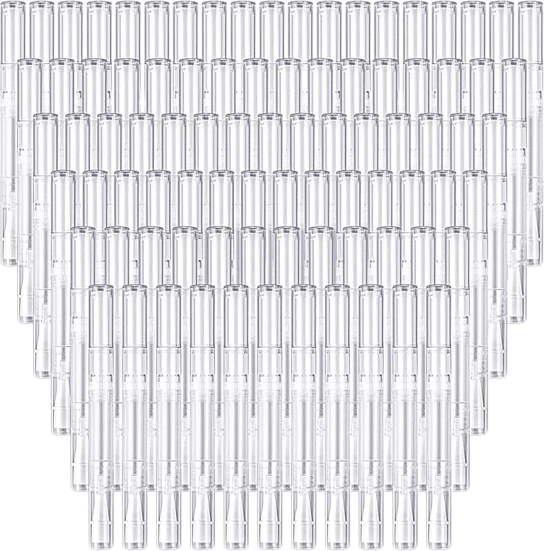 100 Clear 3ml Twist Nail Oil and Lip Gloss Pens