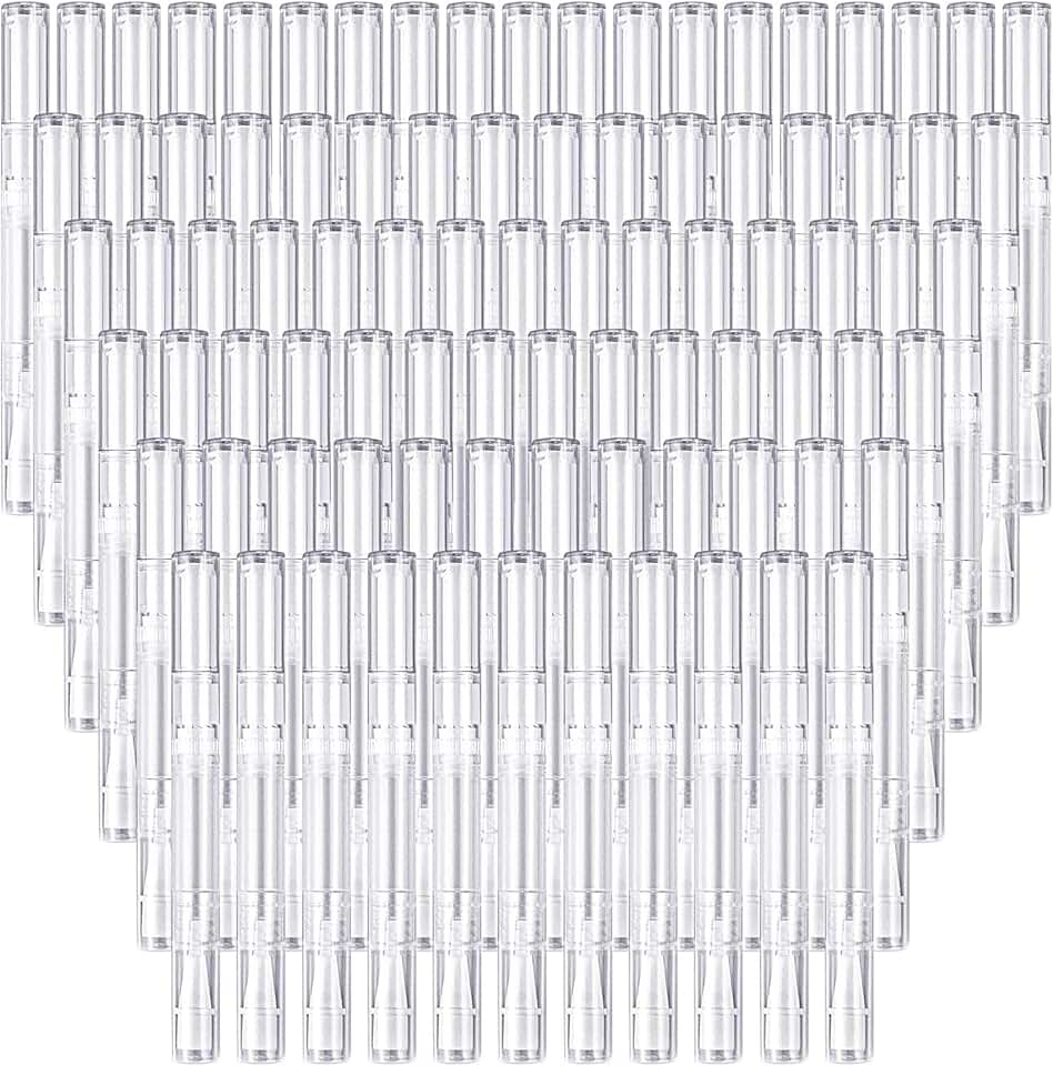 100 Clear 3ml Twist Nail Oil and Lip Gloss Pens