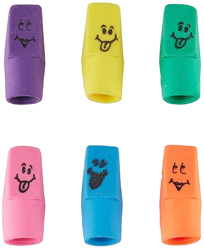 Pack of 144 Funny Face Cap Erasers