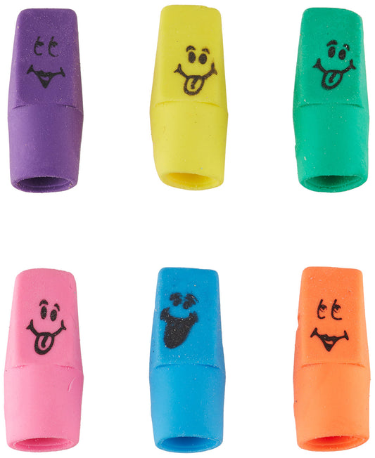 Pack of 144 Funny Face Cap Erasers