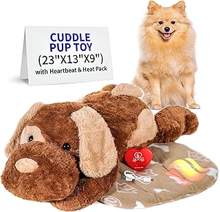 Cuddle Pup Toy with Heartbeat and Heat Pack