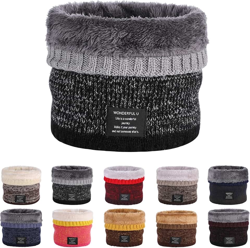 Winter Knitted Neck Gaiter for Men and Women