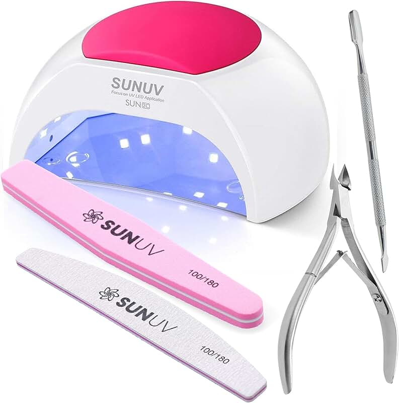 UV LED Nail Lamp with Nail Care Tools Set
