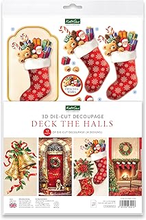 Deck The Halls Christmas Decoupage Sheets Pack