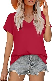 Women’s V-Neck Short Sleeve Summer T-Shirt