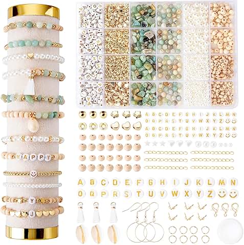Natural Stone Beads Jewelry Making Kit for DIY Crafts