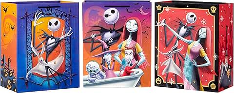 Large Nightmare Before Christmas Gift Bags (3 Pack)