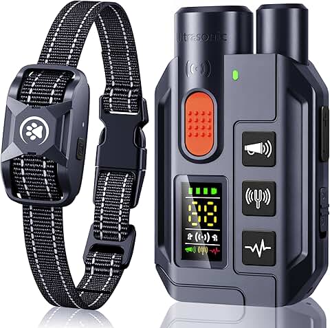 Dog Training Collar with Remote, Waterproof, Rechargeable