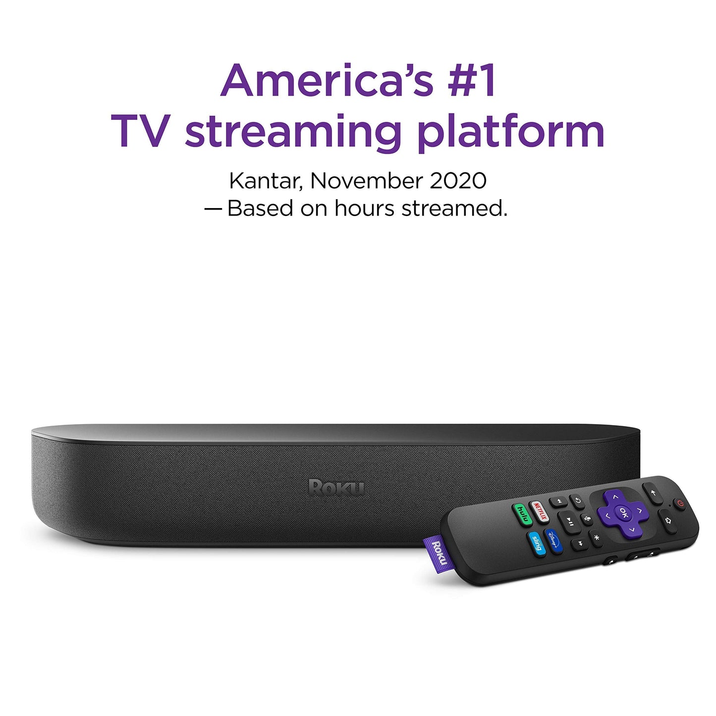 Streambar | 4K/HD/HDR Streaming Media Player & Premium Audio, All In One, Includes Voice Remote (Renewed)