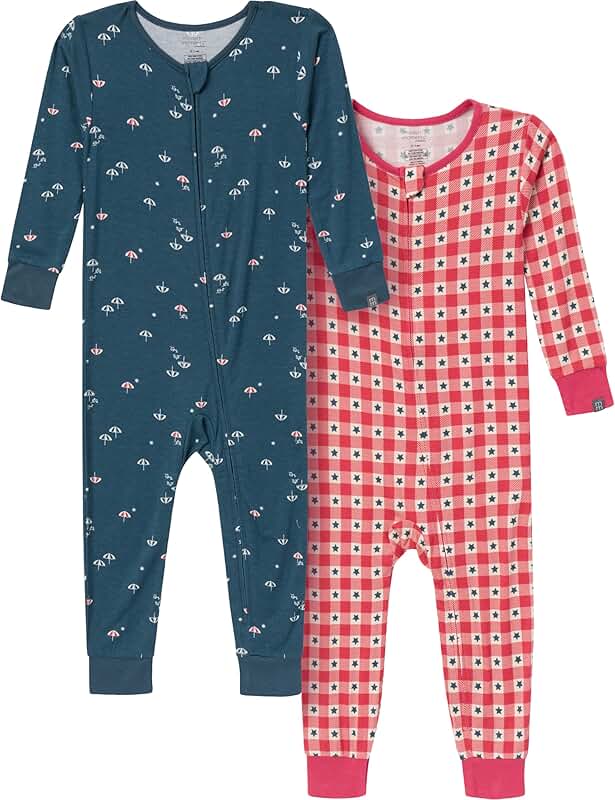Baby Viscose Holiday Footless Pajamas Pack