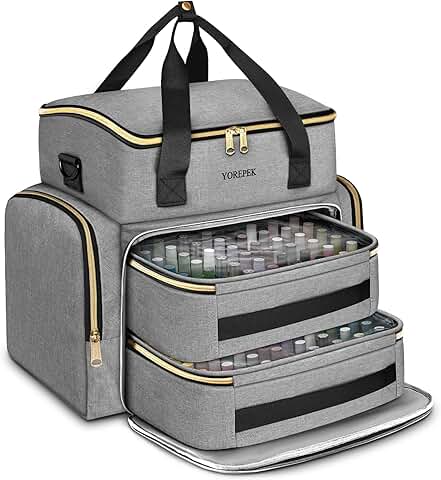 Large Nail Polish Organizer with UV Lamp and Support Board