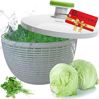 Large 6.2-Quart Salad Spinner for Washing and Drying Vegetables