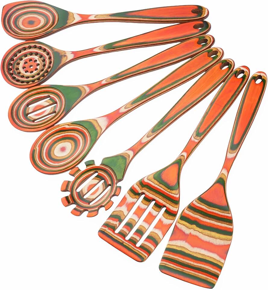 7-Piece Wooden Kitchen Utensil Set