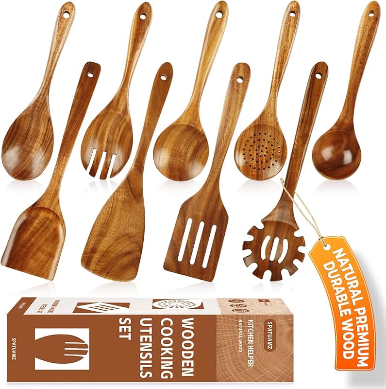Heat-resistant Silicone and Steel Kitchen Utensils with Spatulas and Ladle