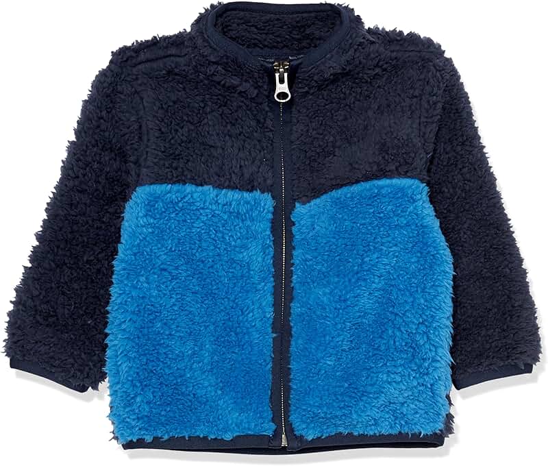 Cozy Fuzzy Sherpa Jacket for Baby Boy and Toddler