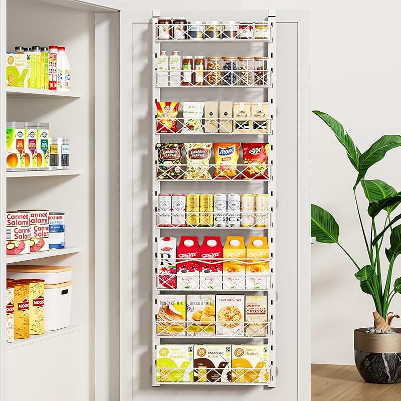 Over the Door 8-Tier Pantry and Laundry Organizer