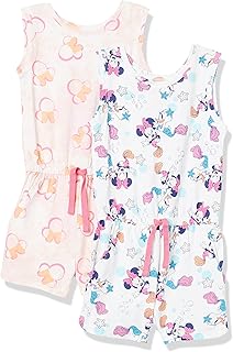 Girls' Knit Sleeveless Rompers Pack of 2