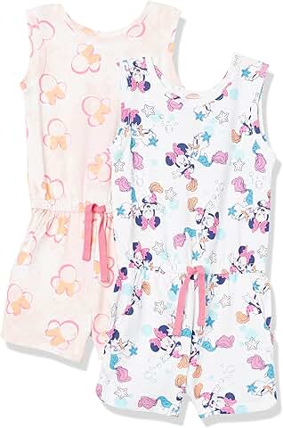 Girls' Knit Sleeveless Rompers Pack of 2