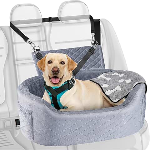 Dog Car Seat for Medium to Large Dogs with Memory Foam