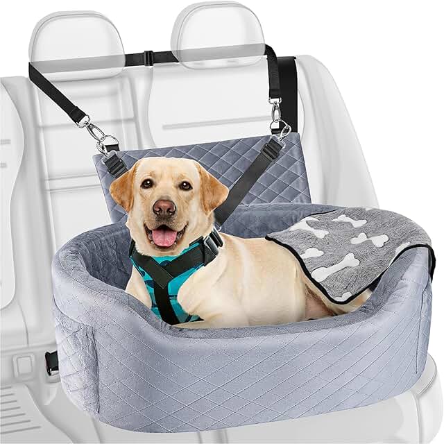 Dog Car Seat for Medium to Large Dogs with Memory Foam