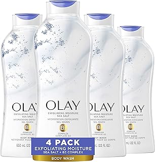 Daily Sea Salt Exfoliating Body Wash, 22 oz, 4 Pack
