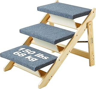 Wooden Pet Stairs and Ramp for Small to Large Pets