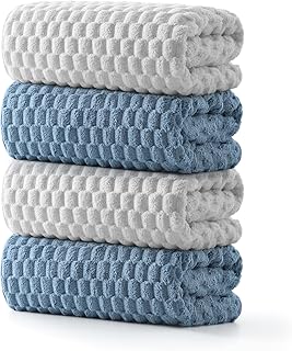 Set of 4 Large Soft Microfiber Bath Towels