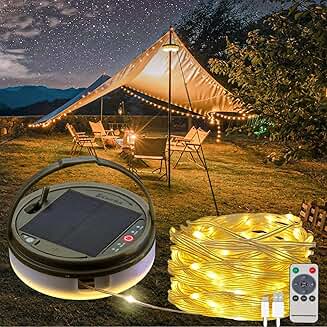 4-in-1 Solar Fairy String Lights for Camping and Parties