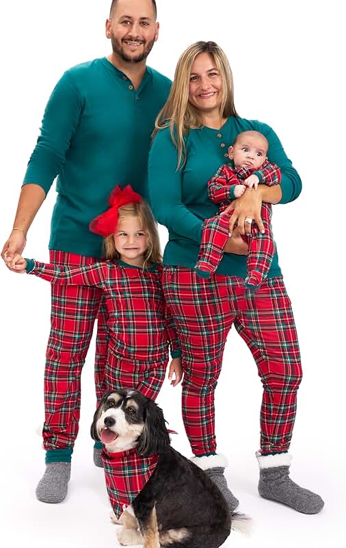 Matching Organic Cotton Holiday Pajamas for All