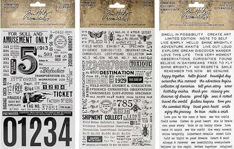 Bundle of Three Eccentric, Specimen, and Tiny Text Remnant Rubs
